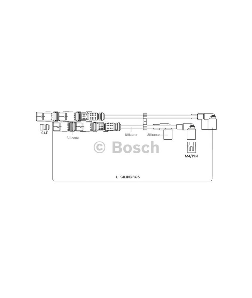 CABO VELA SILICON POWER STVW078 F00099C078 BOSCH