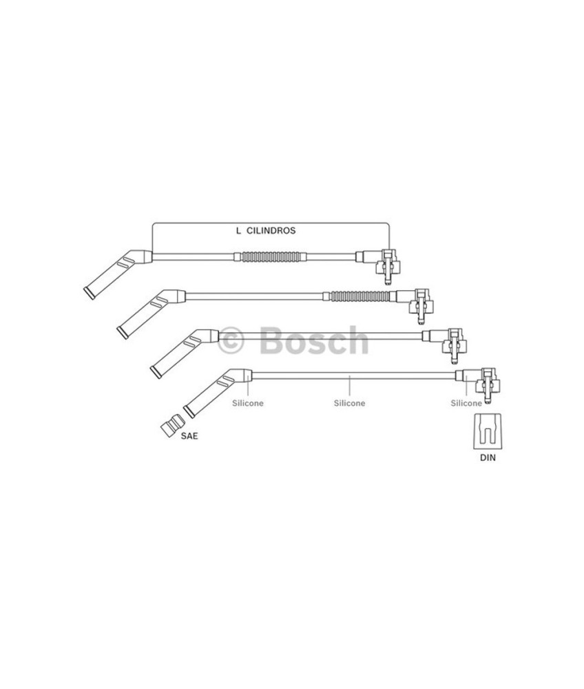 CABO VELA POWER SPARK SCFOR064 F00099C064 BOSCH