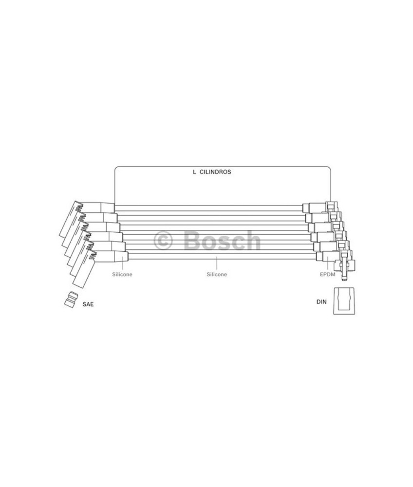 CABO VELA SILICON POWER SCFOT073 F00099C073 BOSCH