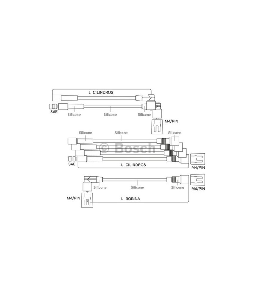 CABO VELA SILICON POWER SCGM008 9295080008 BOSCH