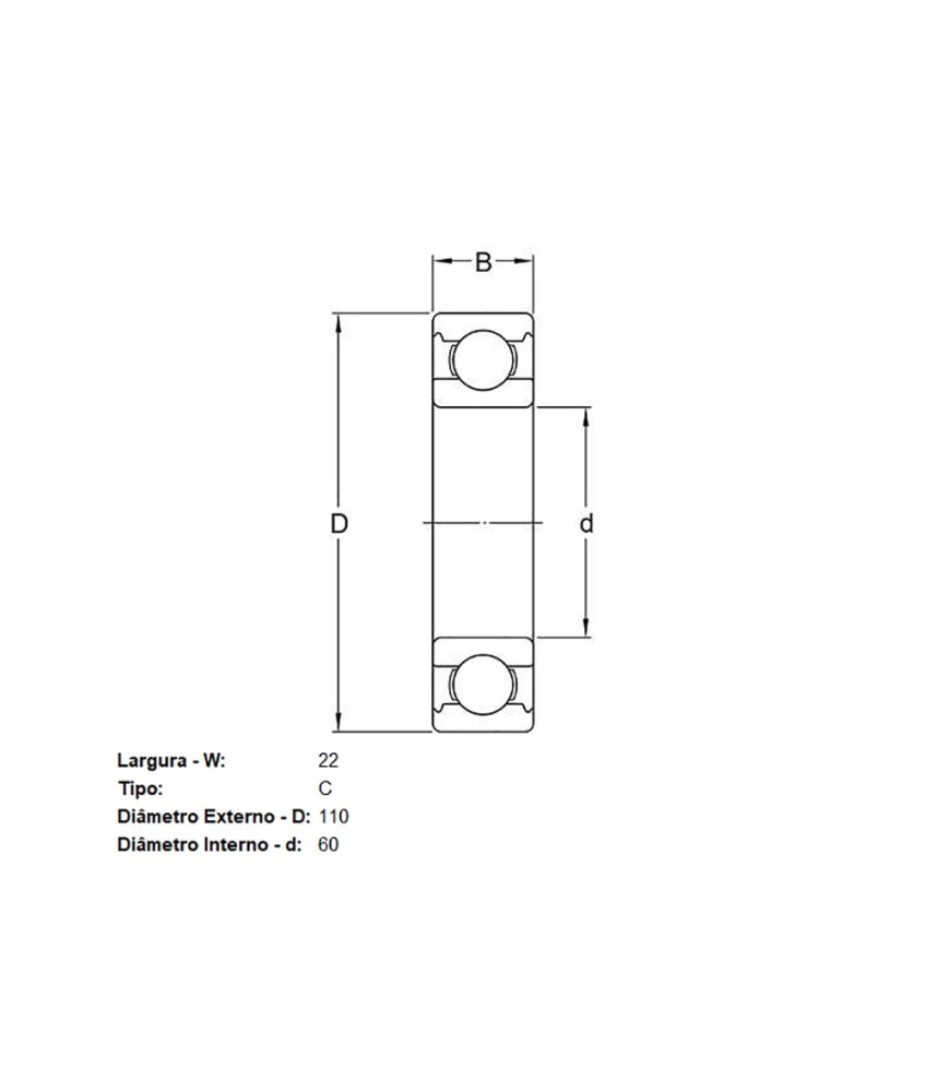 ROLAMENTO CAMBIO QJ212MAC2 SKF