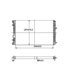 RADIADOR AGUA C/ AR 735124R VALEO