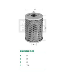 FILTRO OLEO LUBRIFICANTE - H9324 MANN