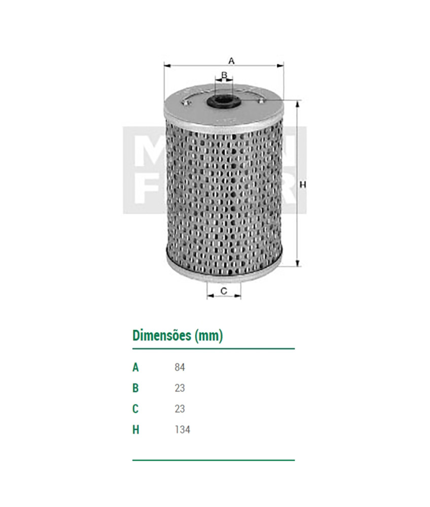 FILTRO OLEO LUBRIFICANTE - H9324 MANN