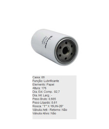 FILTRO OLEO LUBRIFICANTE - PSL280 TECFIL