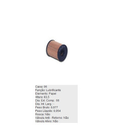 FILTRO OLEO LUBRIFICANTE - PEL118 TECFIL