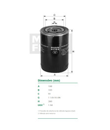 FILTRO OLEO LUBRIFICANTE - W111029 MANN