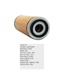 FILTRO OLEO LUBRIFICANTE REFIL - PL345 TECFIL