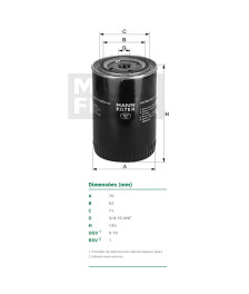 FILTRO OLEO HIDRAULICO - W7233 MANN