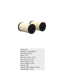 FILTRO COMBUSTIVEL REFIL - FC161 TECFIL