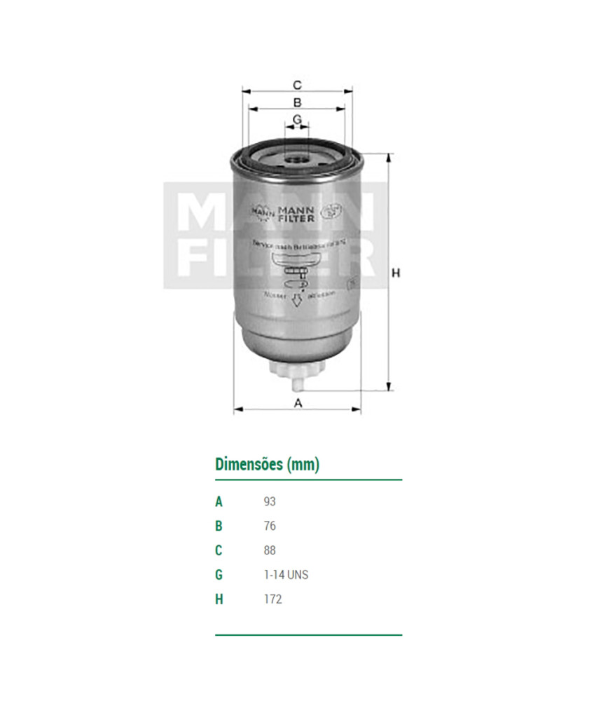 FILTRO COMBUSTIVEL - WK94024 MANN