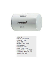 FILTRO COMBUSTIVEL - PSC745 TECFIL
