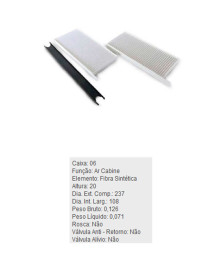 FILTRO CABINE - ACP837KIT TECFIL