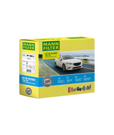 KIT FILTROS AR/CABINE/COMBUSTIVEL/OLEO SP110684 MANN