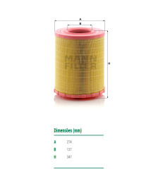 FILTRO AR - C29010KIT MANN